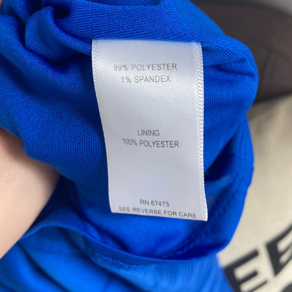 Taylor Pleated Tiered Midi Dress in Blue 8 - Picture 4 of 8